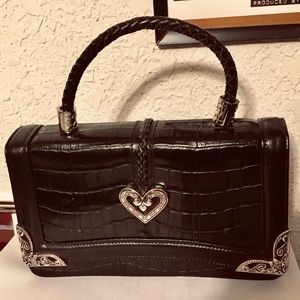 Cute little dark brown satchel